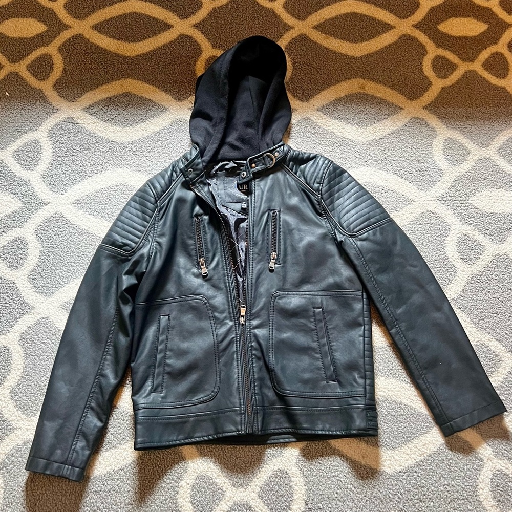 Hardly worn Boys Large 14/16 Leather Jacket